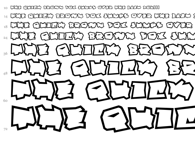 Dortmund font waterfall